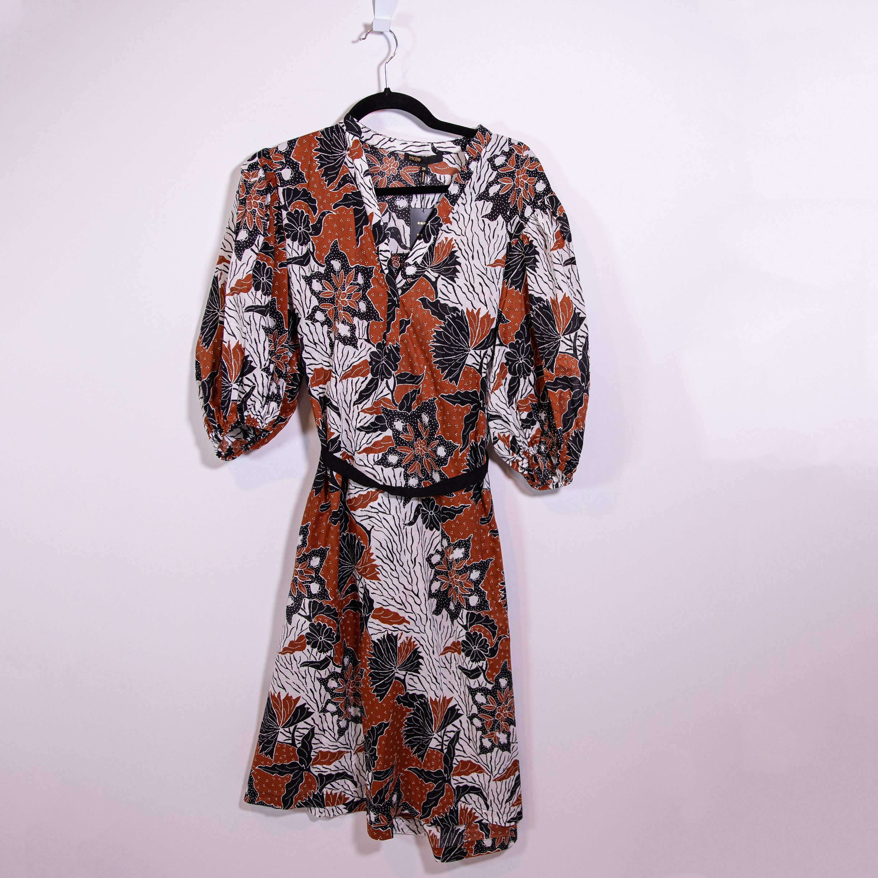 Maje NEW Maje Rodime Terracotta Print Pattern Size XS / US 0-2 / IT 36-38 - 1 Thumbnail