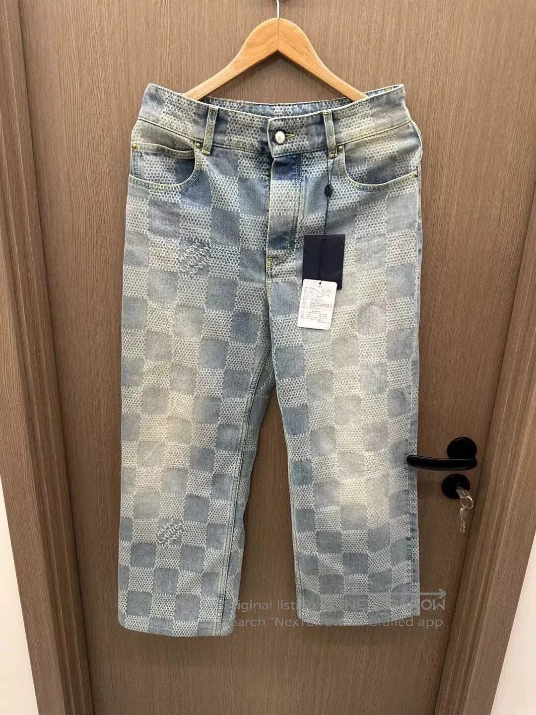 Louis Vuitton lv louis vuitton checkerboard denim pants. Size US 29 - 1 Thumbnail