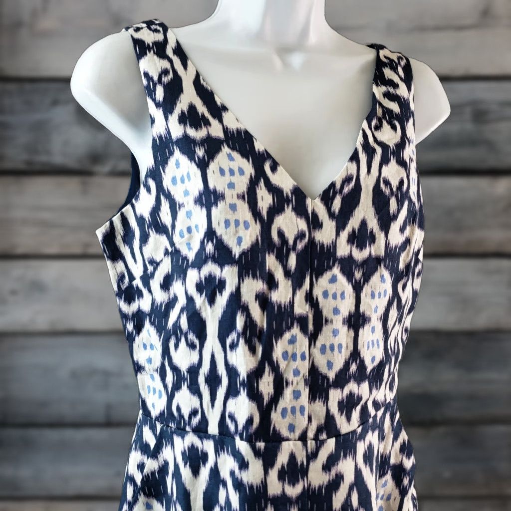 Gap Gap Womens Dress Sz 4 Blue Purple Double V-Neck Sleeveless Side Zip Pocket Size S / US 4 / IT 40 - 1 Thumbnail