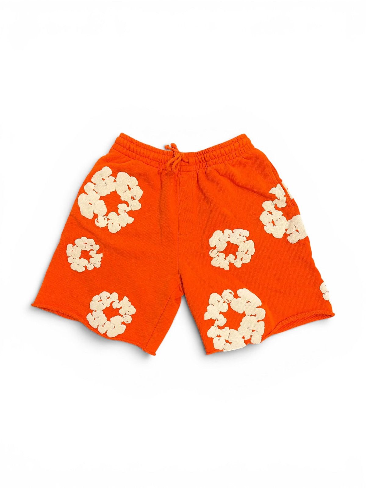 DENIM TEARS Tears Shorts "The Cotton Wreath" Orange Size US 28 / EU 44 - 1 Thumbnail