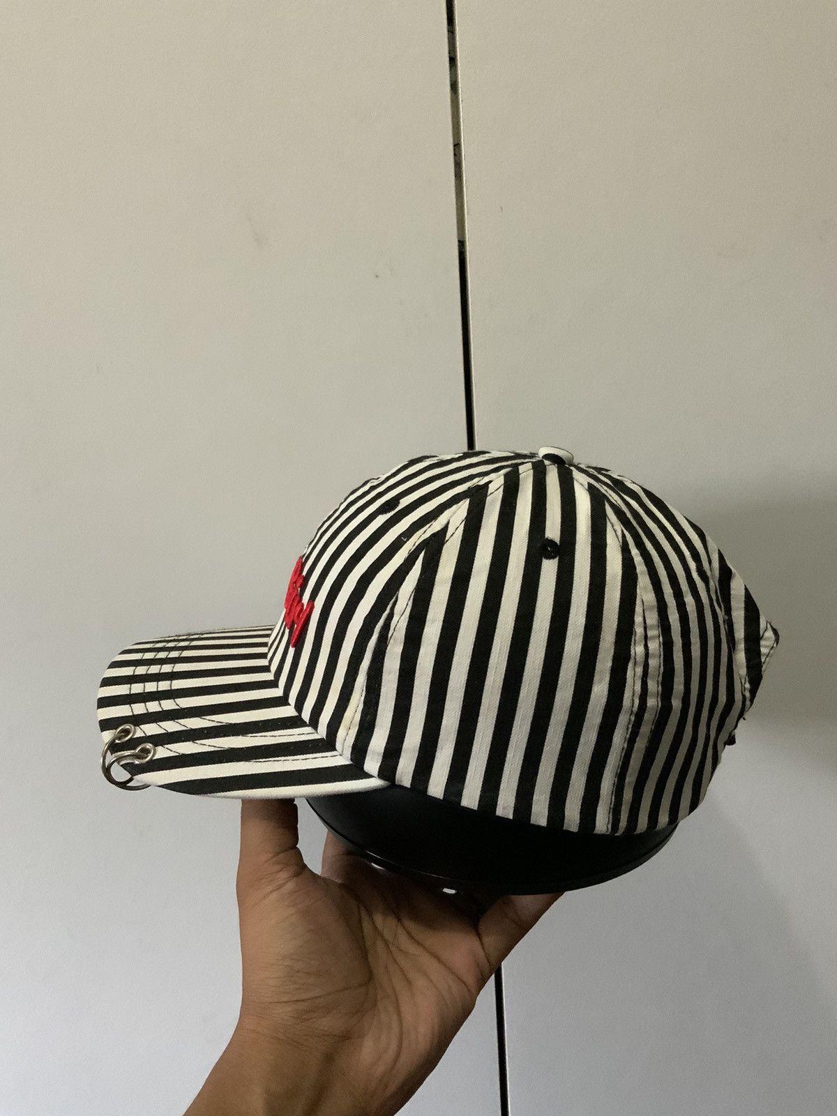 If Six Was Nine Anap Girl Striped Punk Hat Size ONE SIZE - 2 Thumbnail