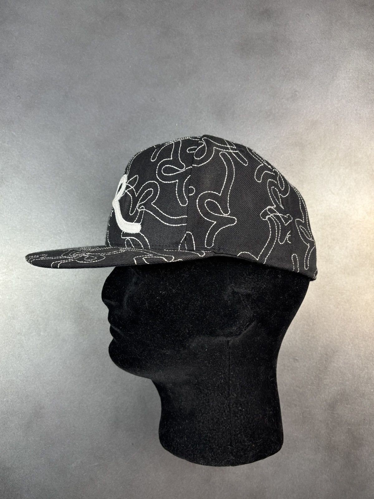 Rocawear × Vintage Vintage Rocawear Fitted Cap 7 1/2 Flat Brim 2000s 1990s Y2K Size ONE SIZE - 5 Thumbnail