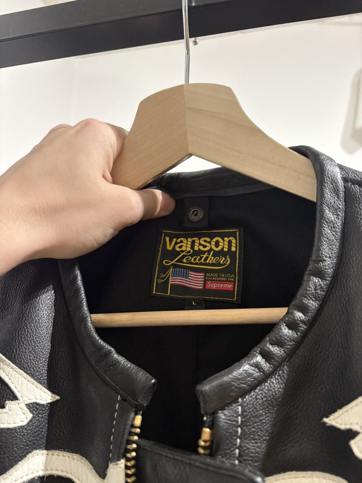 Supreme × Vanson Leathers Supreme X Vanson leathers SS17 "bones" leather jacket Size US L / EU 52-54 / 3 - 14 Thumbnail