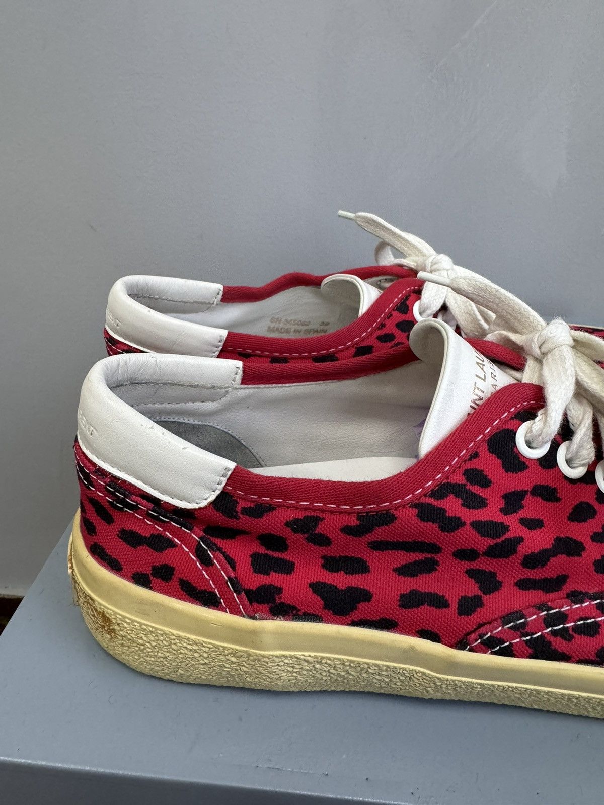 Yves Saint Laurent Saint Laurent Paris LEOPARD STREET Low-Top Sneakers Size US 9 / IT 39 - 9 Thumbnail