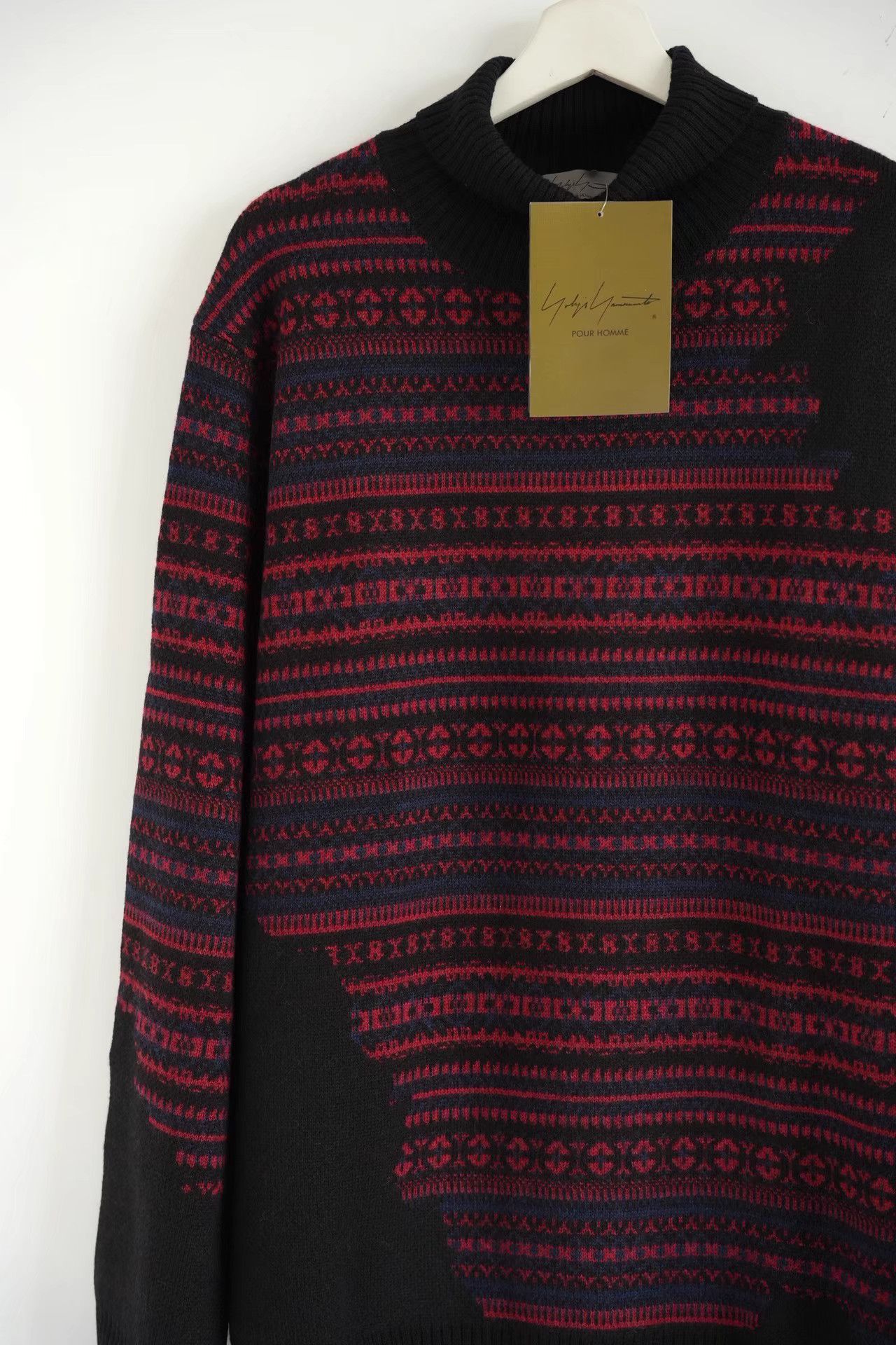 Yohji Yamamoto Yohji Yamamoto 24aw Black & Red Stripe Turtleneck Sweater K4 Size US L / EU 52-54 / 3 - 5 Thumbnail