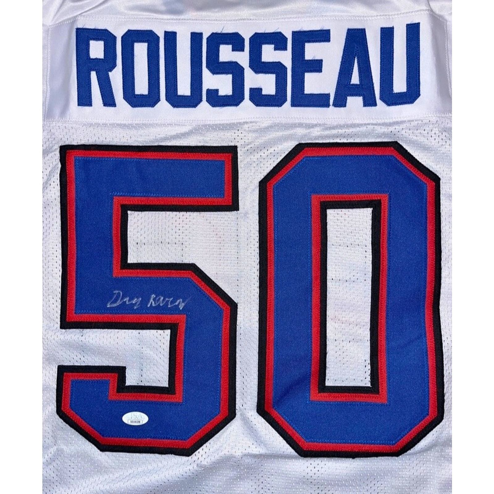 NFL Gregory Rousseau Signed Buffalo Bills Jersey Auto JSA COA XL Size US XL / EU 56 / 4 - 1 Thumbnail