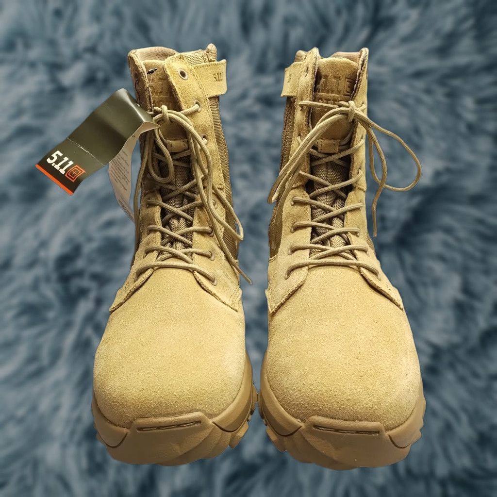 Vintage 5.11 Tactical Speed 3.0 Boots Mens 14 Coyote Brown Lace Up Slip Resistant Mid-Calf Size US 13 / EU 46 - 1 Thumbnail