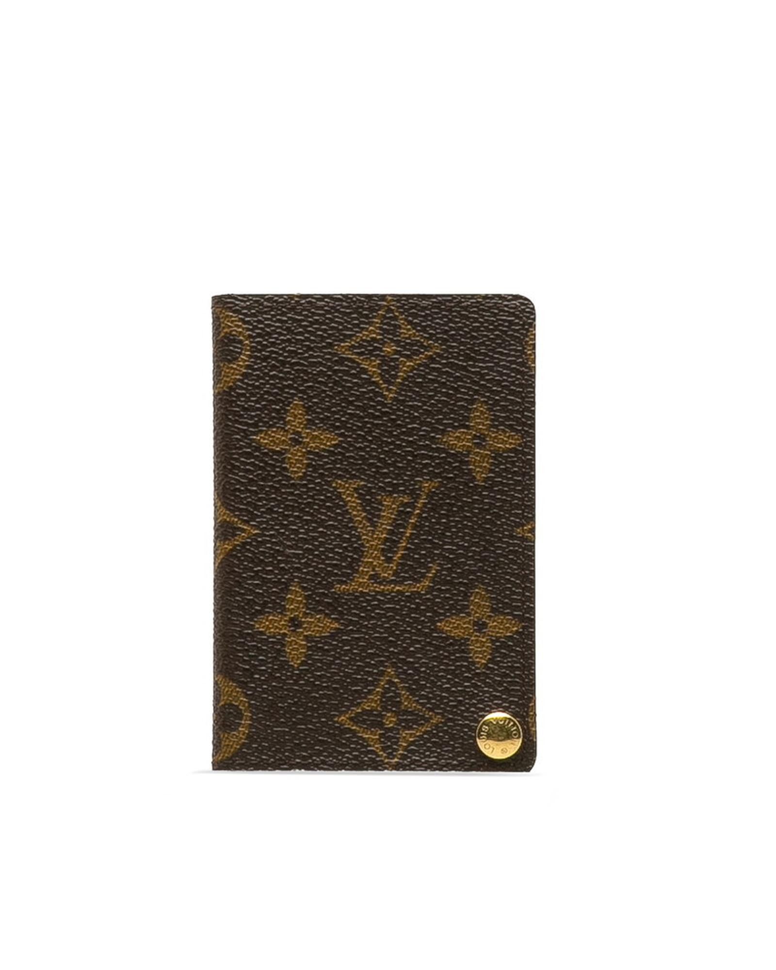 image of Louis Vuitton Monogram Credit Card Wallet in Brown, Women's