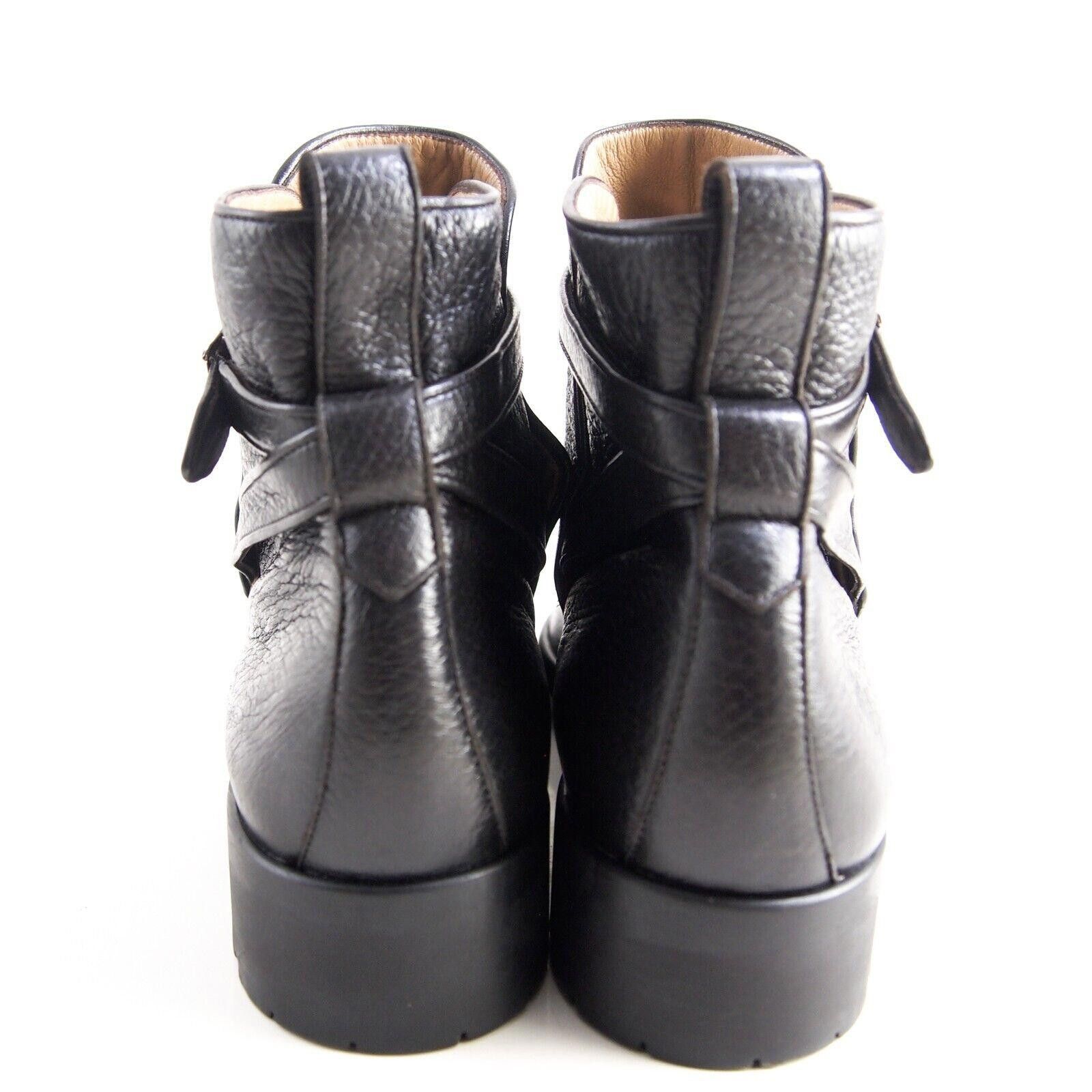 Bally Dayana Jodhpur Boots Black Leather Womens US 9.5 EU 40