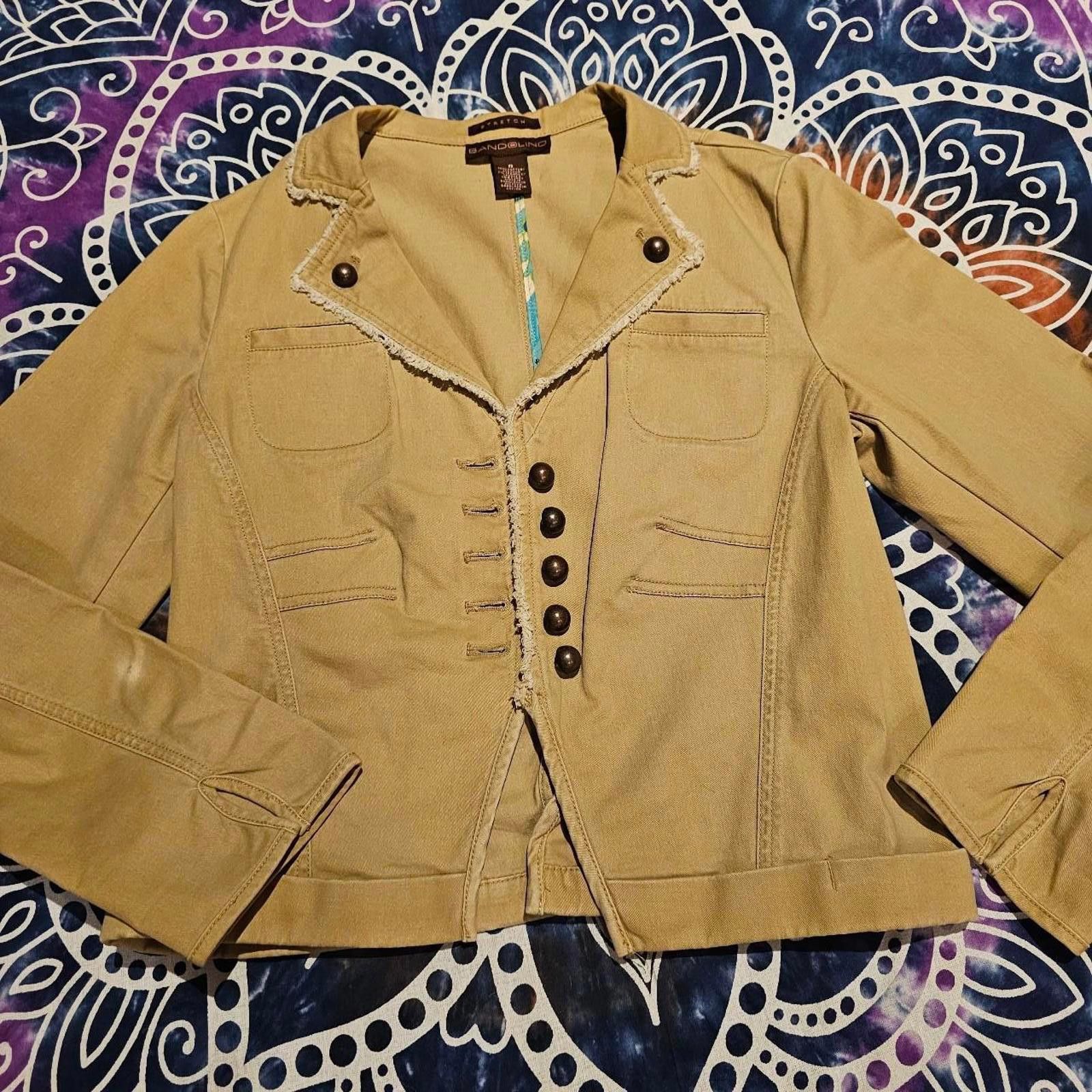 Designer Bandolino Women's Khaki Jacket Size M / US 6-8 / IT 42-44 - 2 Thumbnail