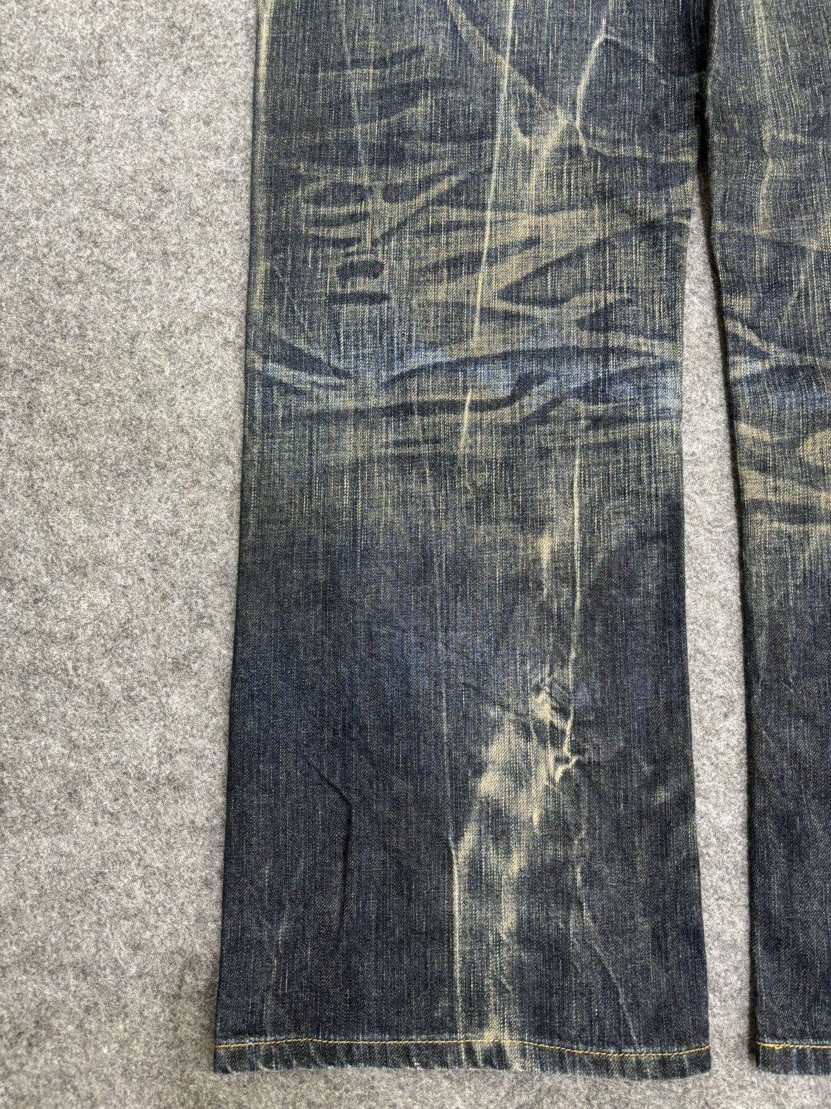 Edwin 💥Insane Raw Fades💥Edwin 503 Wide Japan Style Denim F478 Size US 33 - 19 Thumbnail