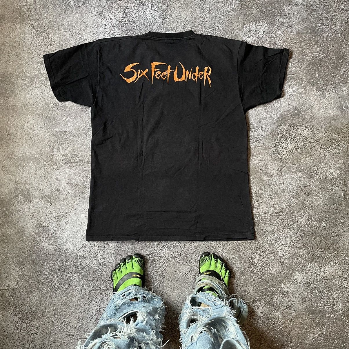 Vintage Vintage Y2K Sixfeet Underground Horror Graphic Tee Black XL Size US XL / EU 56 / 4 - 4 Thumbnail