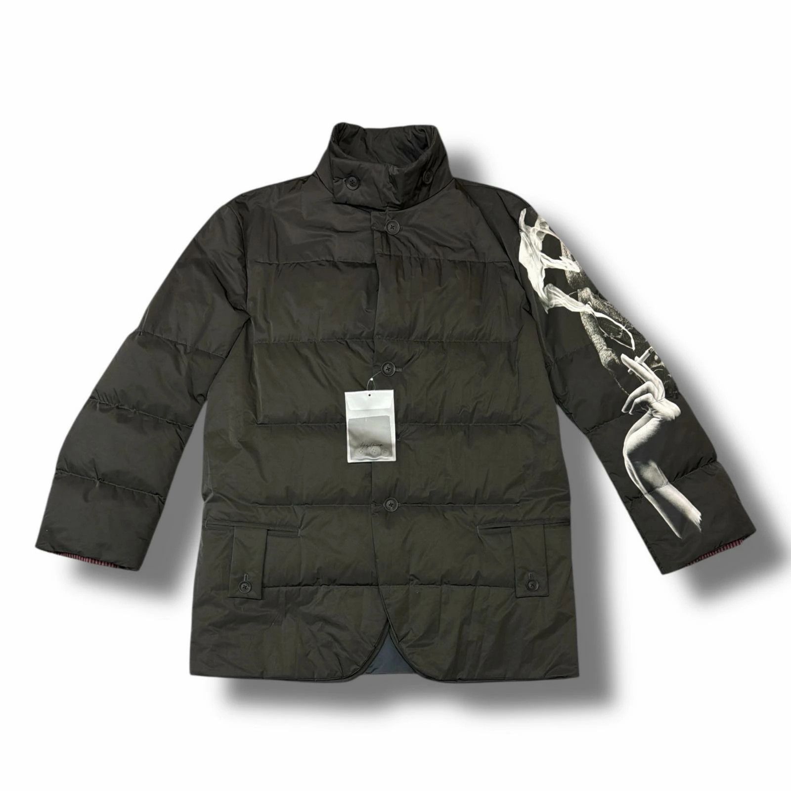 Yohji Yamamoto Yohji Yamamoto 25AW PRINTED HORIZONTAL PADDED STAND JACKET Size US L / EU 52-54 / 3 - 2 Thumbnail