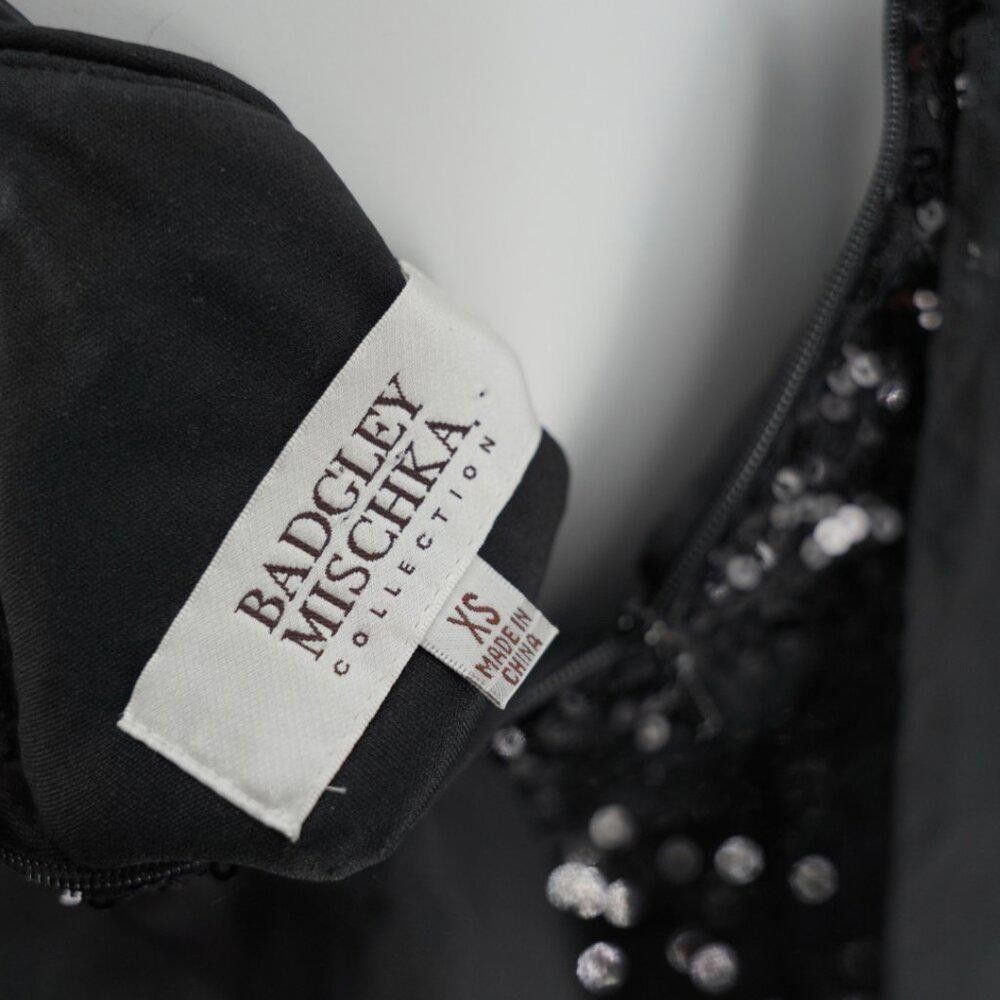 Designer Badgley Mischka Black Sequin Blouse Size XS Size XS / US 0-2 / IT 36-38 - 9 Thumbnail