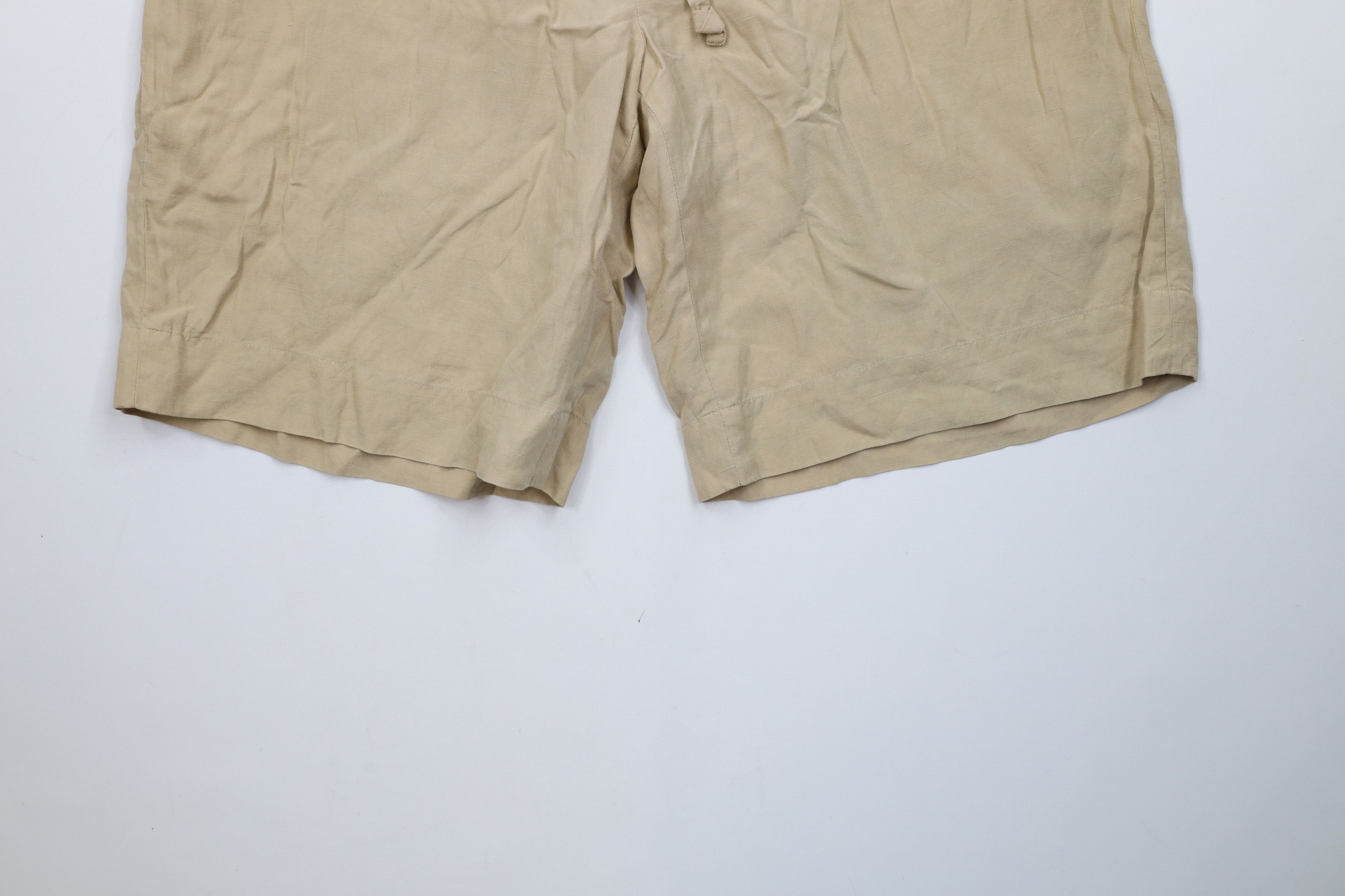 Ralph Lauren Vintage Ralph Lauren Above Knee Linen Chino Shorts Beige Size US 34 / EU 50 - 4 Thumbnail