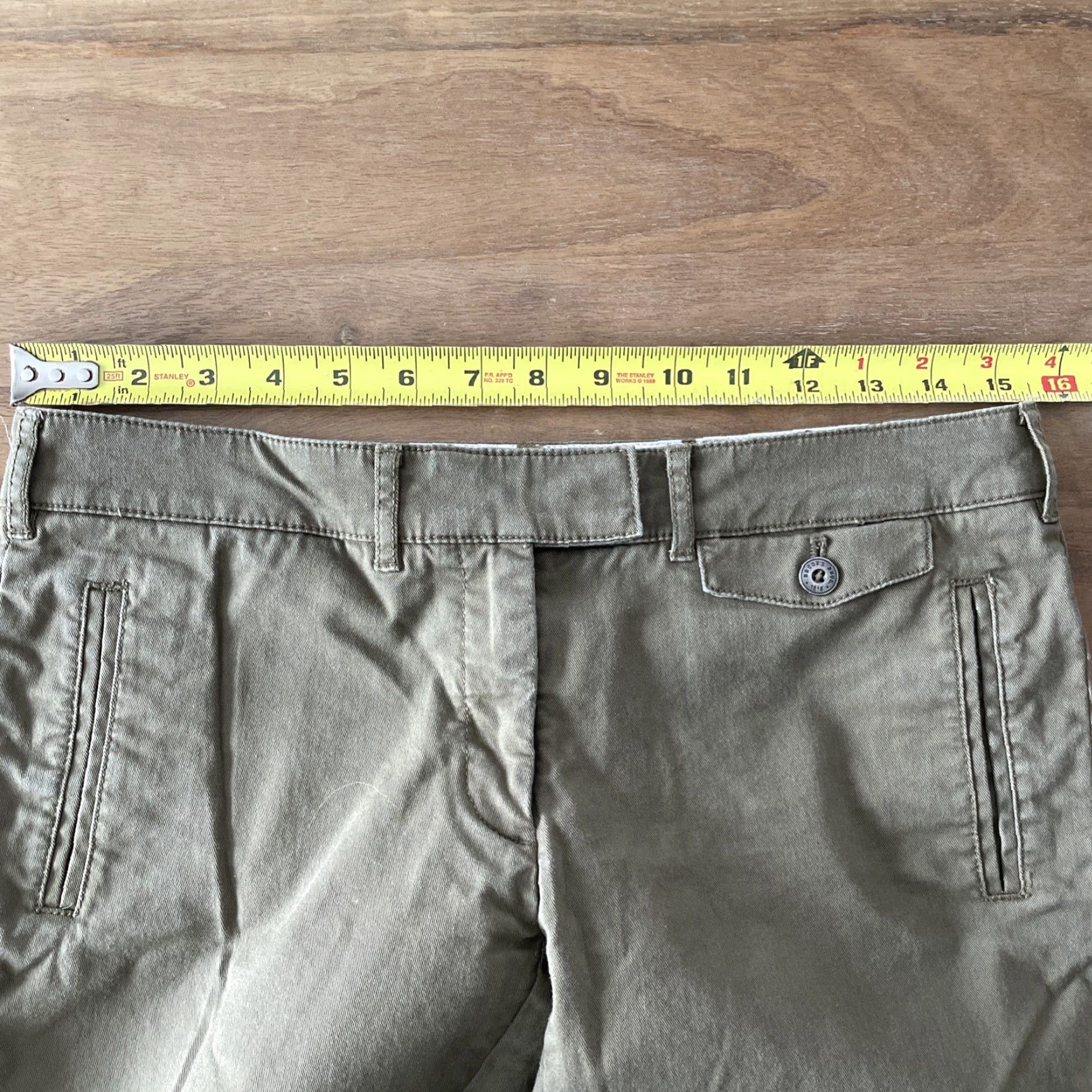 Brooks Brothers Brooks Brothers Chino Pants Womens 2 31x28 Brown Low Tapered Regular Inseam 28 Flat Front City Preppy Classic Vintage: No Size 26" / US 2 / IT 38 - 6 Thumbnail
