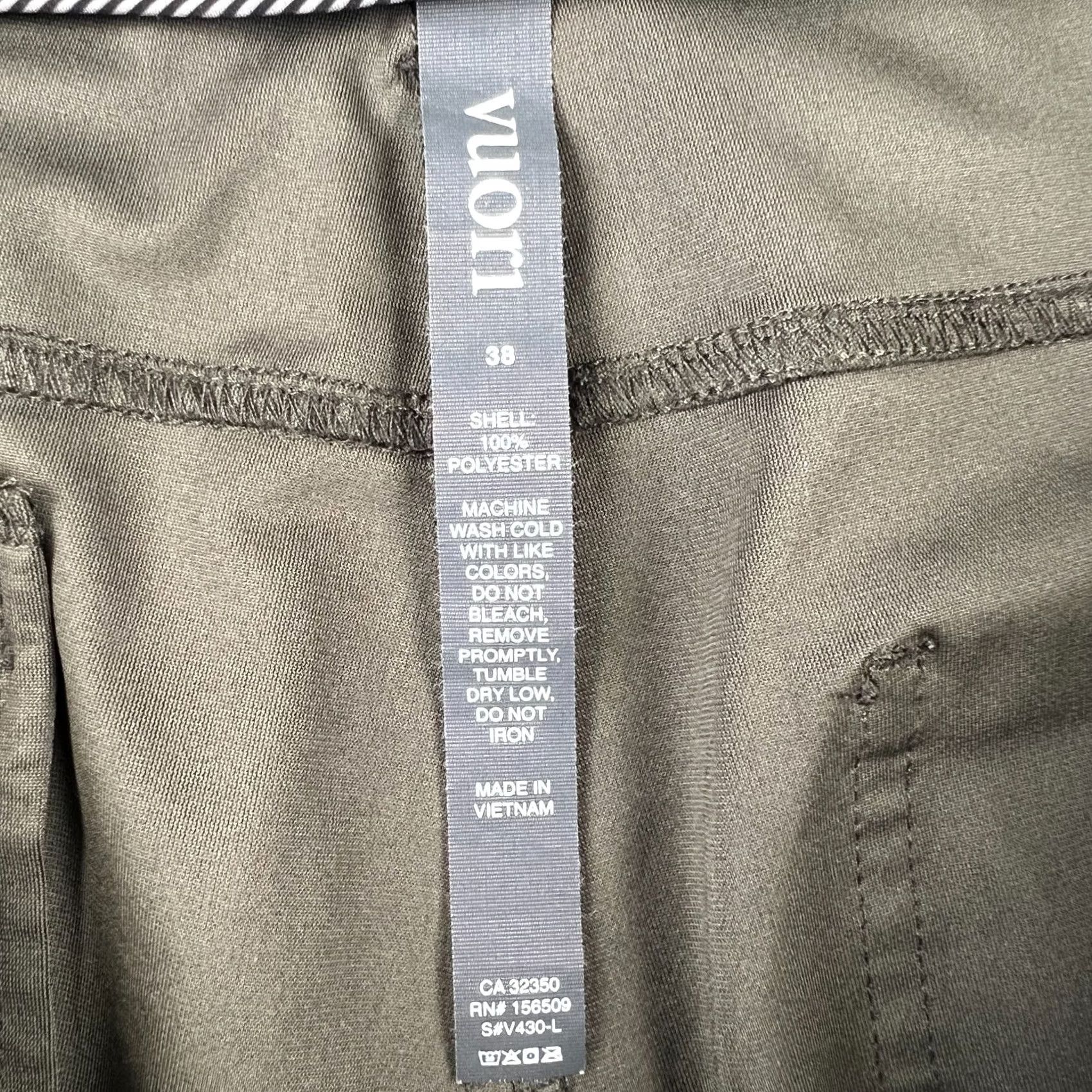 Vuori Vuori Meta Pants Slim Stretch Performance 38x33 Mens Green Tech Commuter Chino Size US 38 / EU 54 - 3 Thumbnail