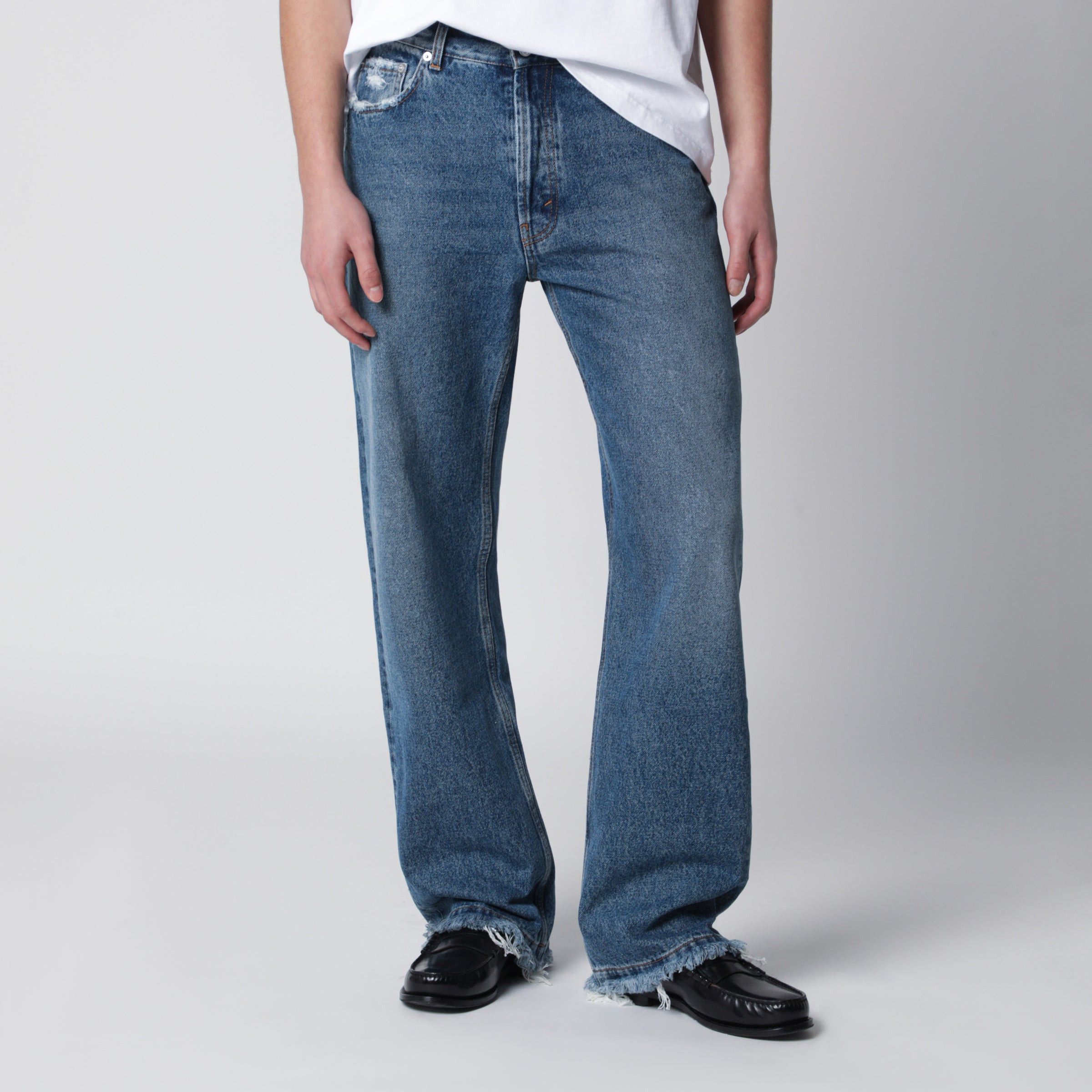 Sefr Sefr Frayed Cut Jeans With Fringed Pockets Size US 34 / EU 50 - 1 Thumbnail