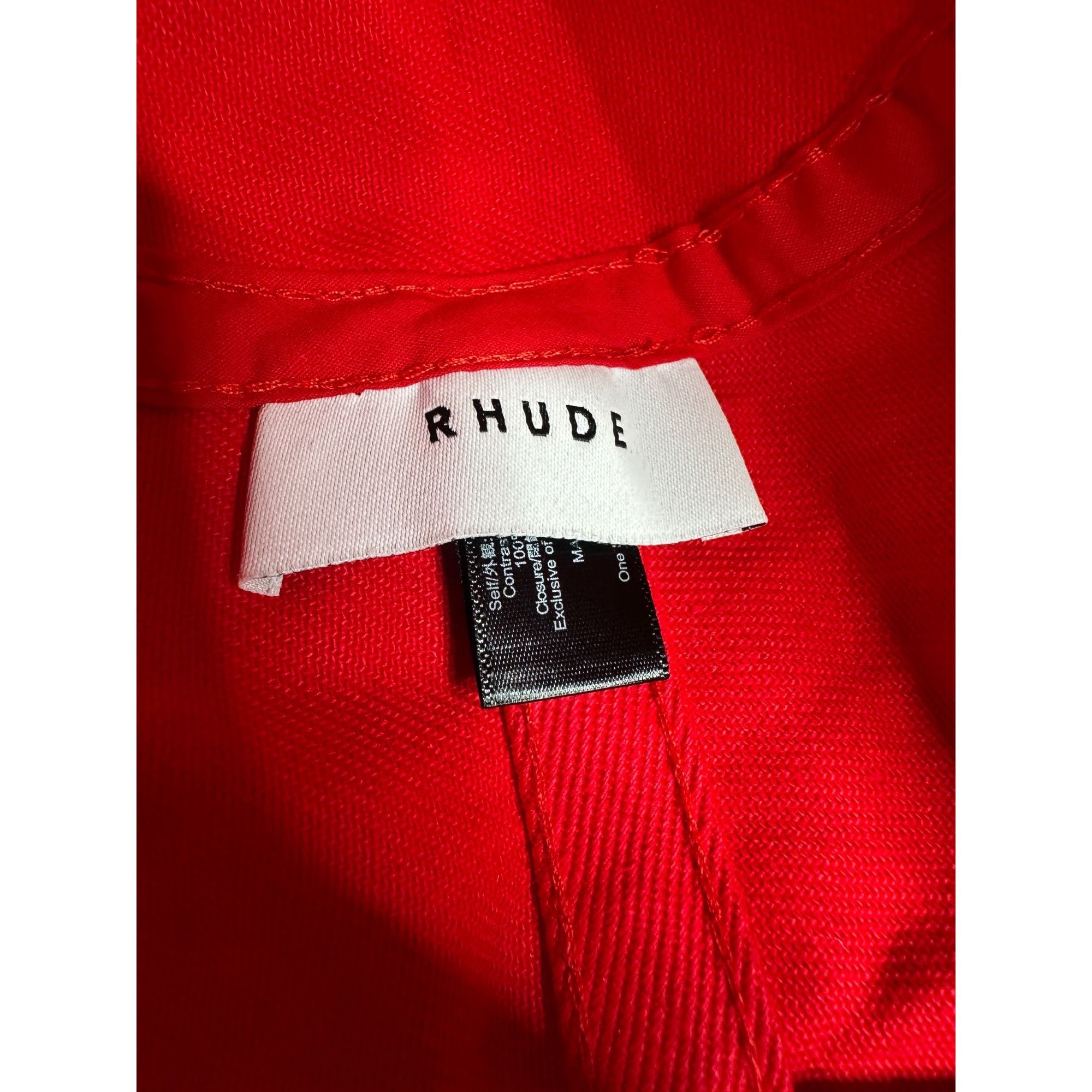 Rhude Rhude Red Paisley Rhepurposed Bucket Hat Size ONE SIZE - 7 Thumbnail