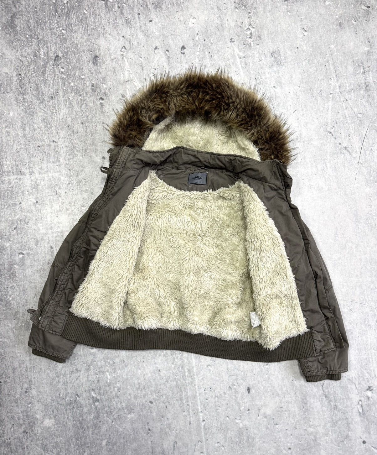 ONLY & SONS 😍Y2K RARE JACKET ONLY FUR AVANT GARDE RE STYLE Size L / US 10 / IT 46 - 3 Thumbnail