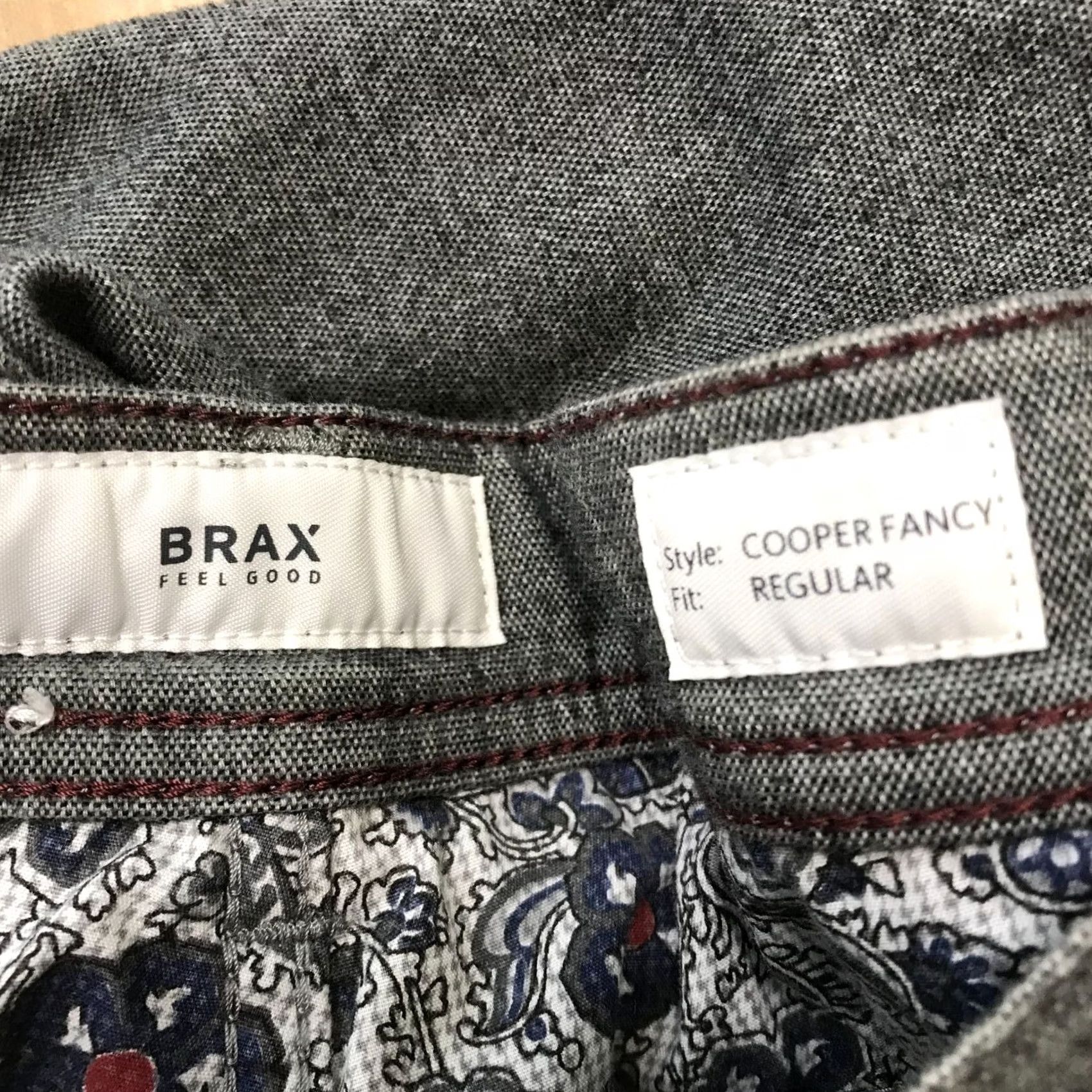 BRAX BRAX FEEL GOOD - MEN'S Jeans - 32 x 32 - Regular - Gray Cooper - Cotton Blend - Straight - Size 32 Mens Size US 32 / EU 48 - 8 Thumbnail