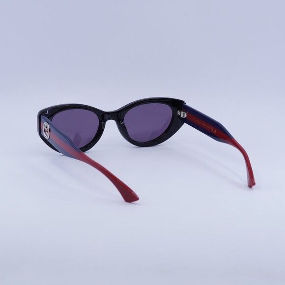 Gucci 🕶️ New Gucci GG1862S 004 Sunglasses - Shiny Black/Blue/Red Size ONE SIZE - 9 Thumbnail