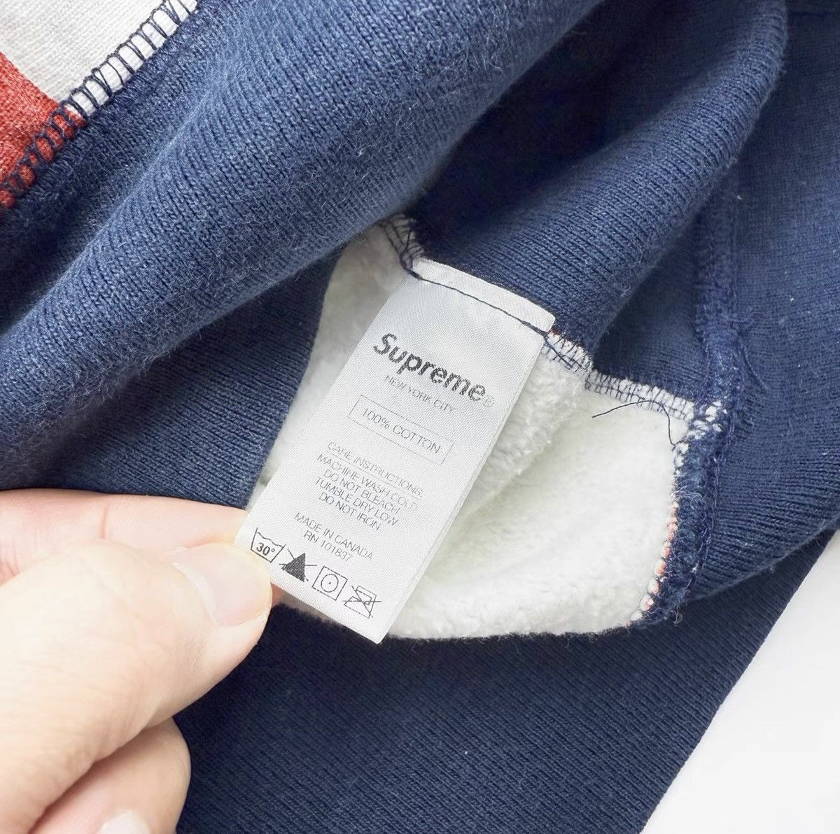 Supreme Supreme fw14 usa flag box logo hooded sweatshirt hoodie Size US S / EU 44-46 / 1 - 6 Thumbnail