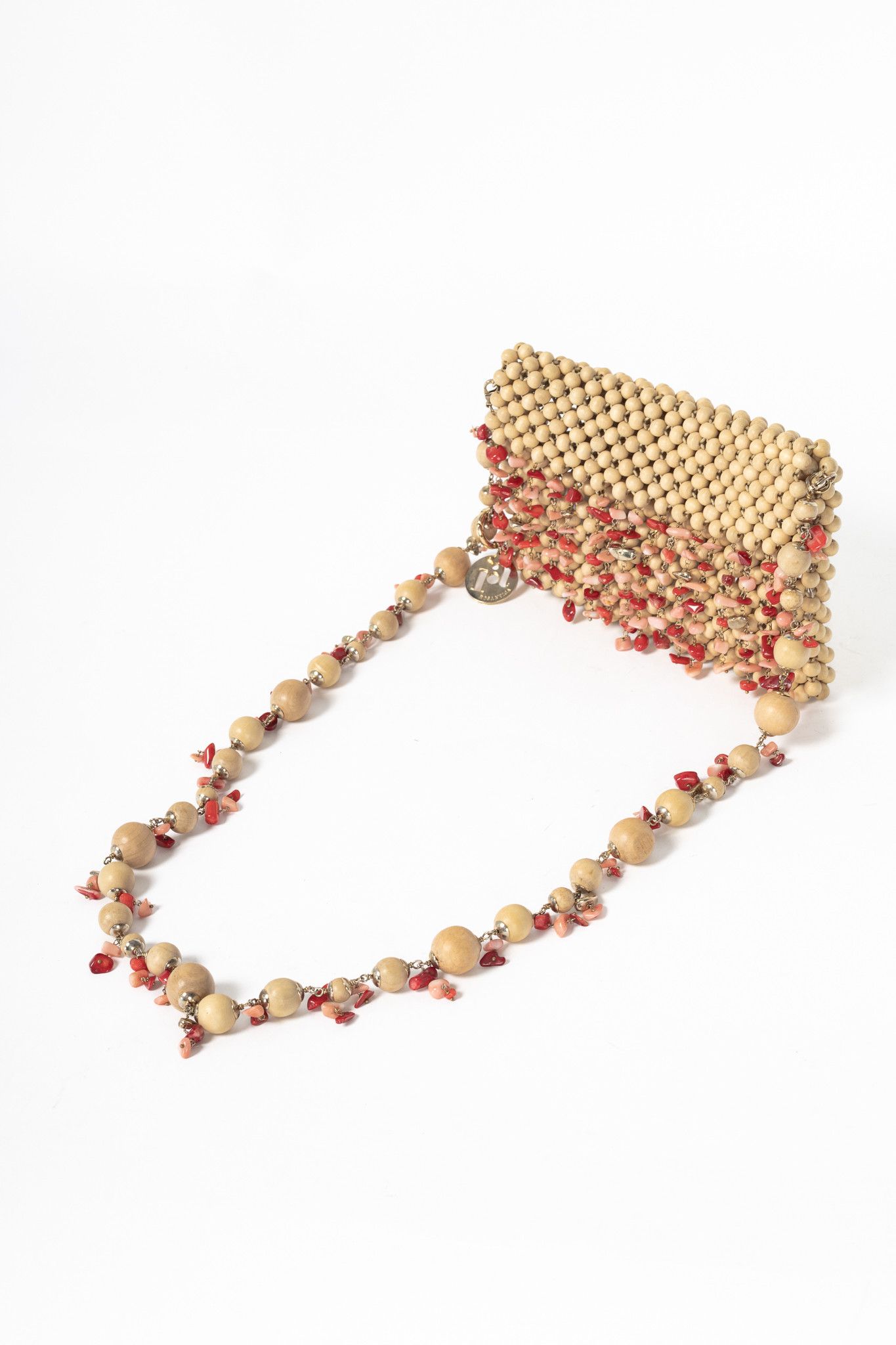 Other Rosantica Aquila Beige Wood-Bead Dangling-Resin Crossbody Size ONE SIZE - 5 Thumbnail