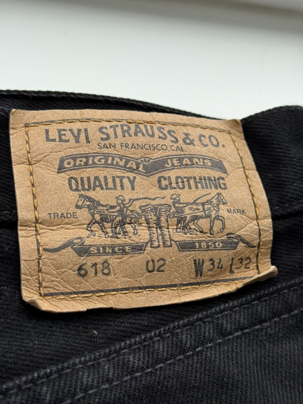 Levi's Vintage 90s Levis 618 Orange Tab Denim Jeans Size US 34 / EU 50 - 4 Thumbnail