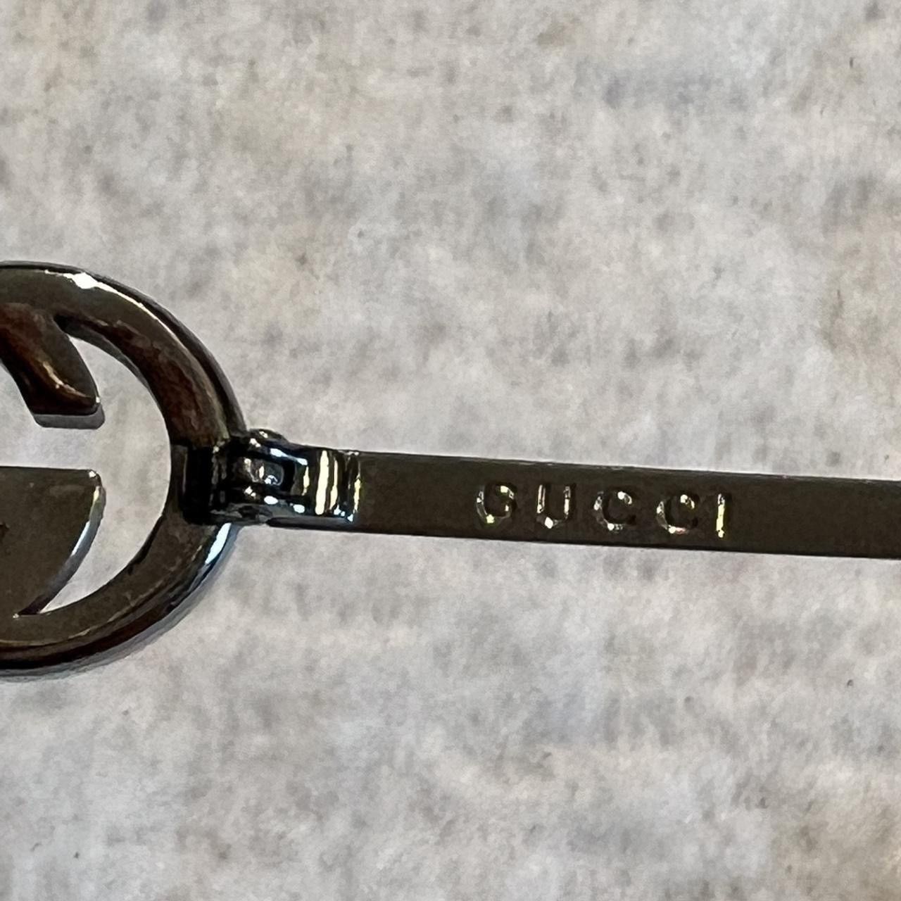 Gucci GUCCI Vintage 2000s Silver 2G Logo Oversize Sunglasses Size ONE SIZE - 6 Thumbnail