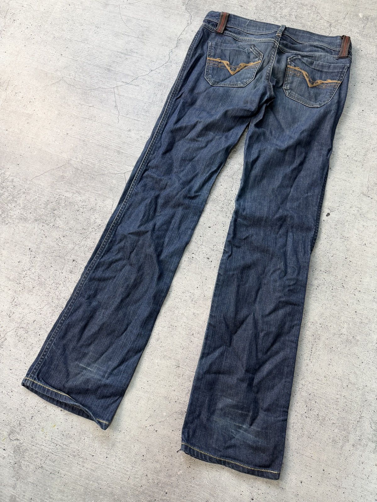 Diesel Crazy Faded Diesel western Jeans Size US 27 - 3 Thumbnail