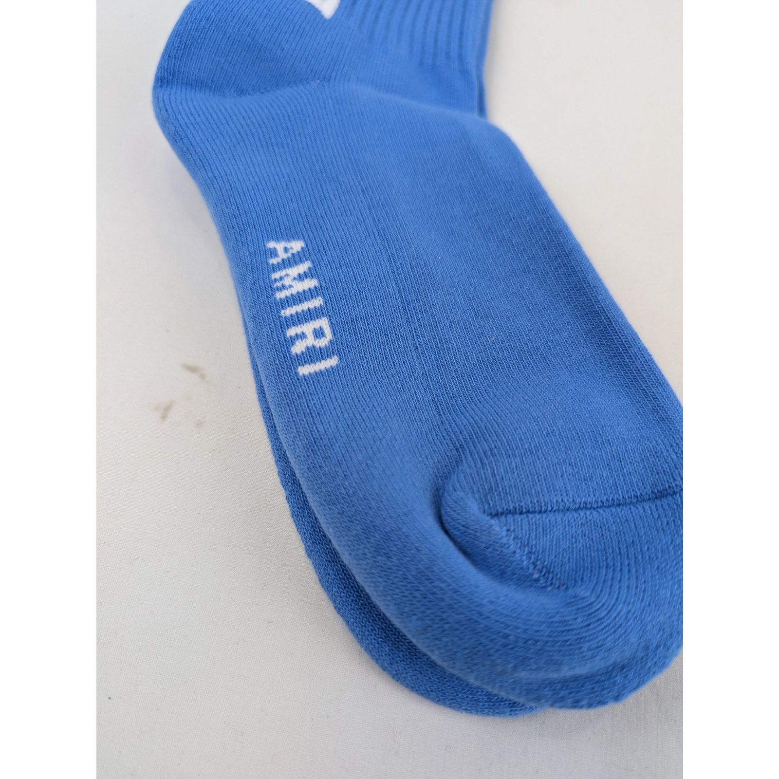 Amiri o1rshd1 Q:3 / Size: 45-46 / Solid Amiri Core Logo Socks Blue Size ONE SIZE - 6 Thumbnail