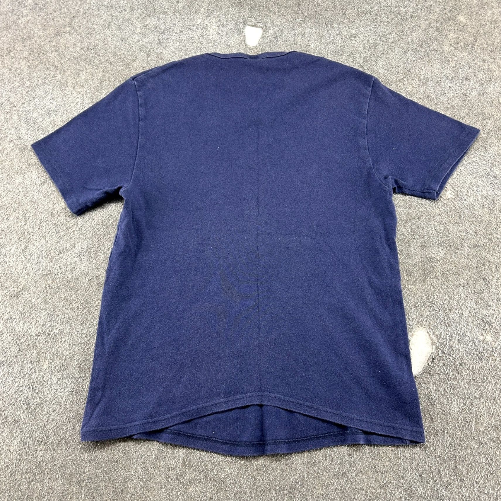 Gap VINTAGE Gap Shirt Women XL Blue Navy Short Sleeve Blank Cotton Ribbed Basics 90s Size XL / US 12-14 / IT 48-50 - 3 Thumbnail