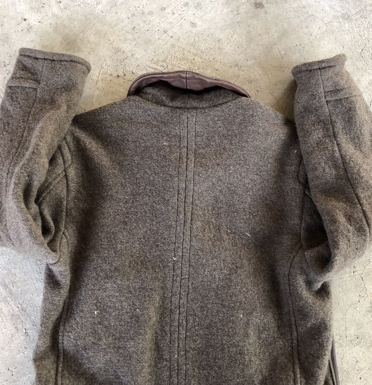 Vintage ECHTES LEDER Wool and Leather Jacket Size US M / EU 48-50 / 2 - 7 Thumbnail