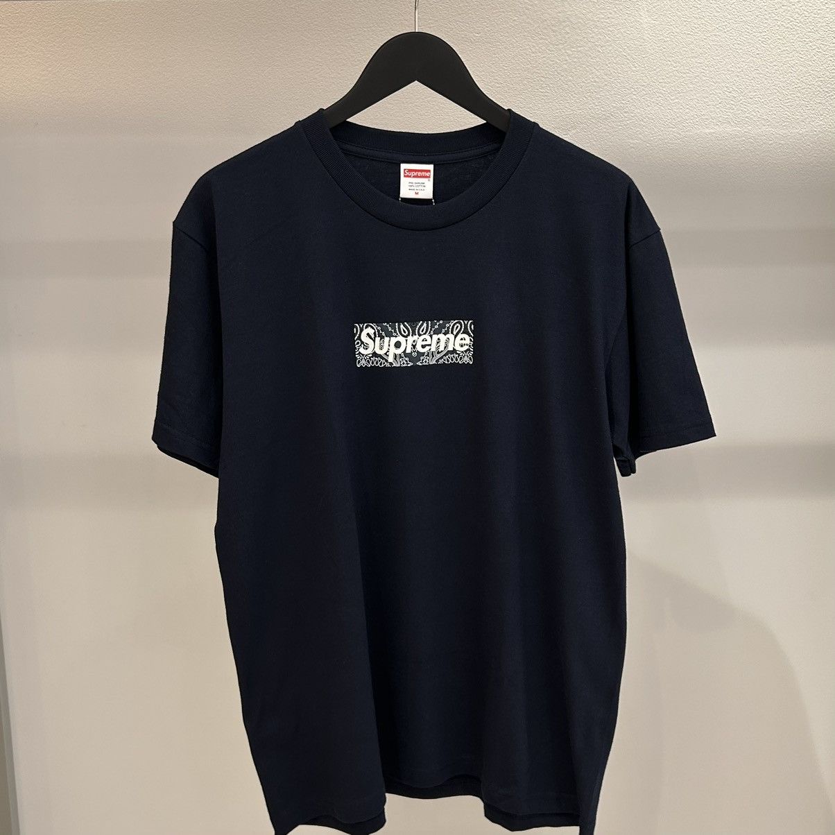 Supreme Supreme Bandana Box Logo Tee Navy | Grailed Supreme Supreme Bandana Box Logo Tee Navy | Grailed