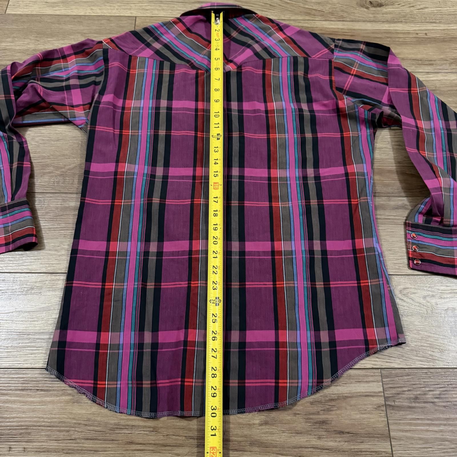 Wrangler Vintage Wrangler Western Plaid Cowboy Snap Shirt 80s 90s Size US S / EU 44-46 / 1 - 7 Thumbnail