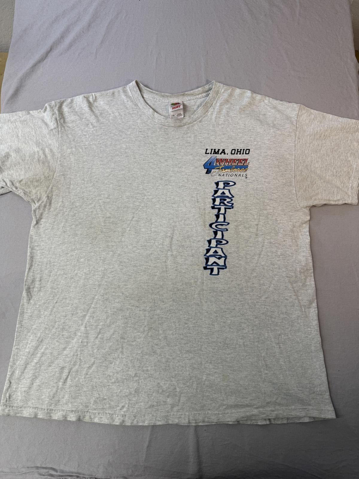Fruit Of The Loom VTG 4 Wheel Jamboree T-shirt Lima Ohio Participant Tee 2XL Size US XXL / EU 58 / 5 - 2 Thumbnail