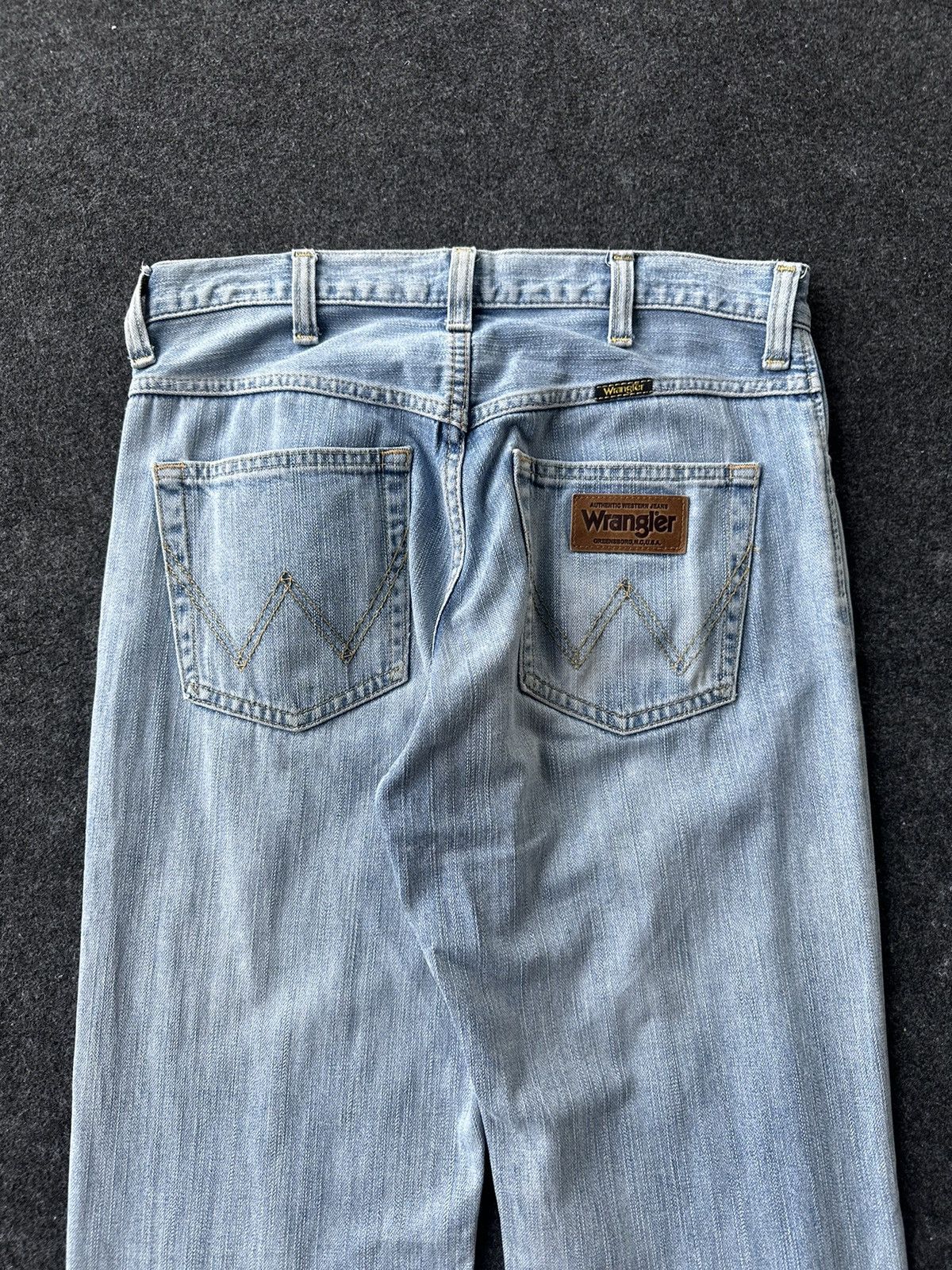 Fadeless × Vintage × Wrangler Wrangler Vintage Light Blue Washed Denim D193 Size US 30 / EU 46 - 5 Thumbnail