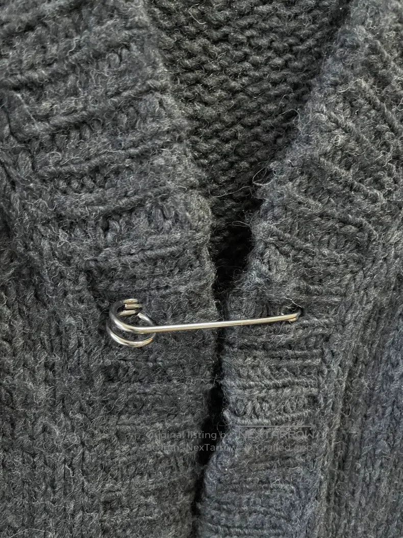 Yohji Yamamoto Yohji Yamamoto Grey Knit Cardigan sweater Size US M / EU 48-50 / 2 - 6 Thumbnail