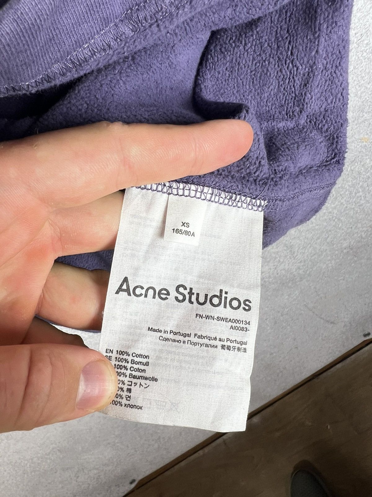 Acne Studios Acne Studios Logo Hooded Sweatshirt Oversized Size US XS / EU 42 / 0 - 8 Thumbnail