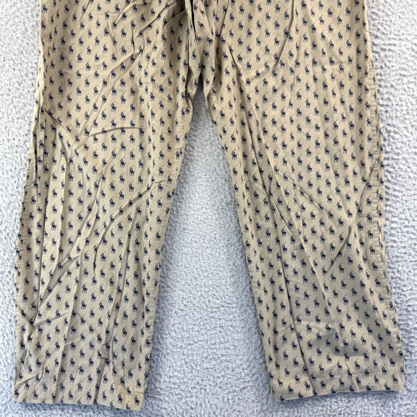 Polo Ralph Lauren Polo Ralph Lauren Sleepwear Pants Men Medium Loose Lounge Pony Logo Print Preppy Lounge Pants Size US M / EU 48-50 / 2 - 2 Thumbnail