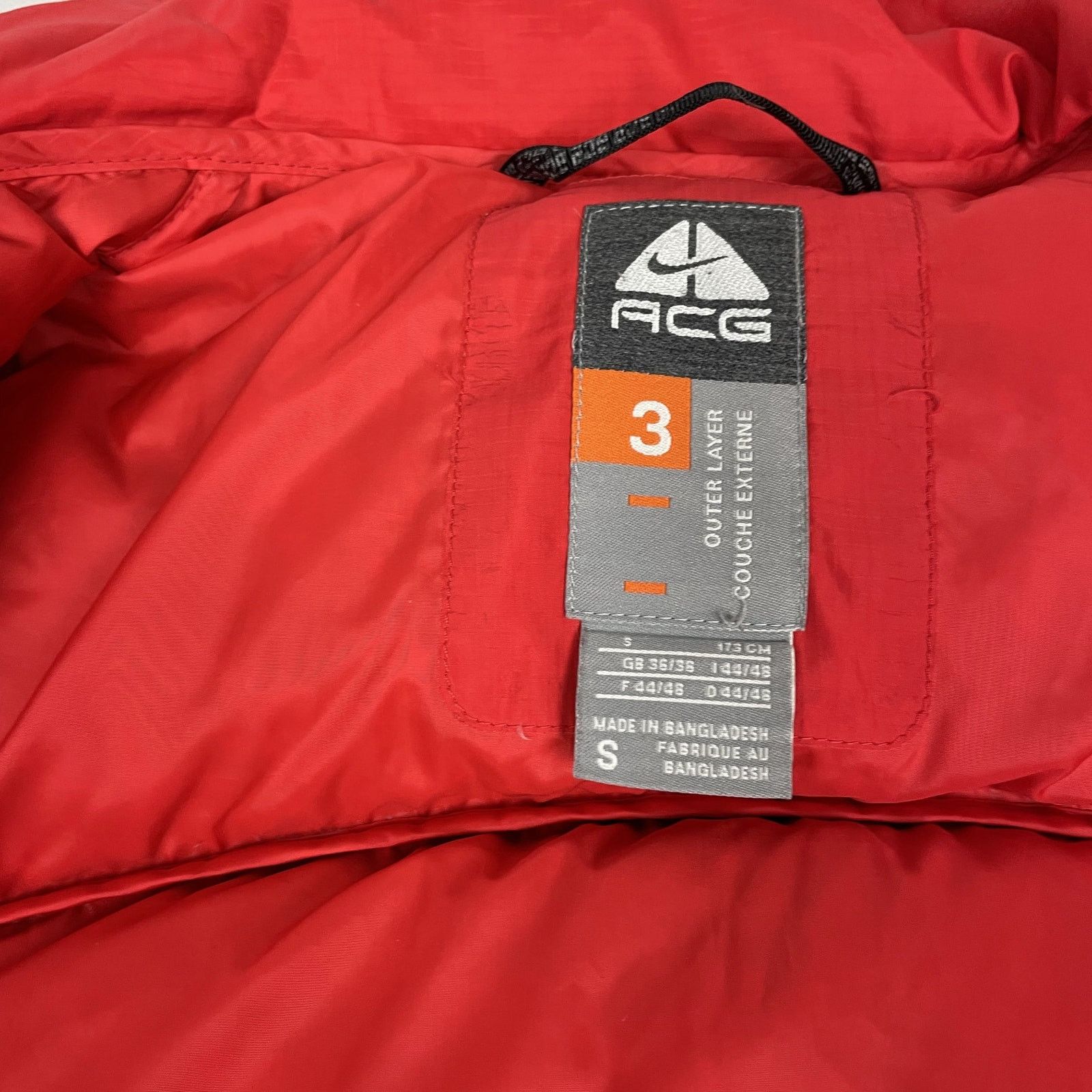 Nike × Nike ACG × Vintage Nike ACG 3 Outer Layer Couche Extreme Adult Red Jacket Small Size US S / EU 44-46 / 1 - 11 Thumbnail
