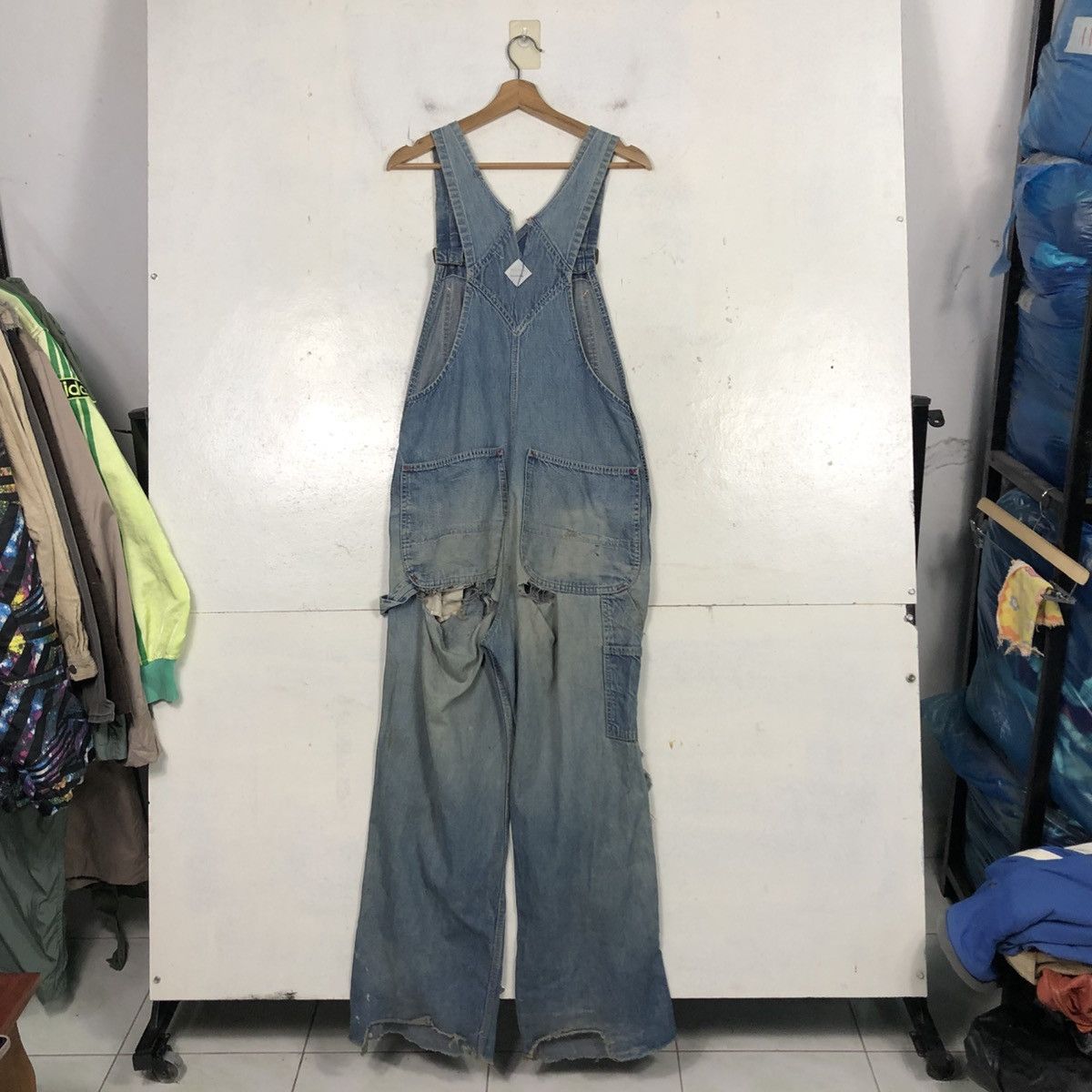 Vintage Vintage Union Made Denim Overall Big Mac Square Bak Size US 34 / EU 50 - 9 Thumbnail