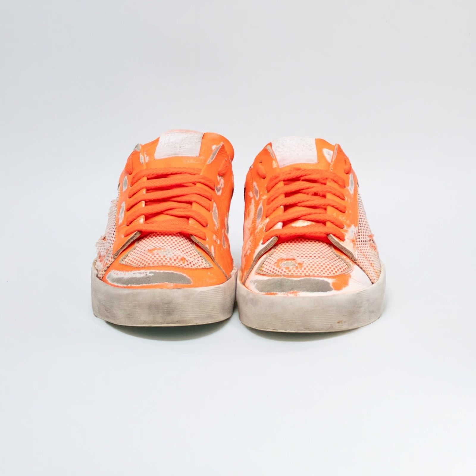 Golden Goose o1bcso1str0126 Stardan Leather Sneaker in Orange Size US 8 / EU 41 - 4 Thumbnail