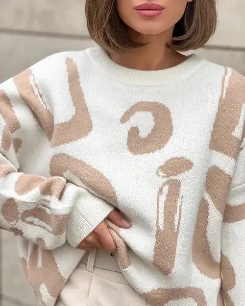 Japanese Brand × Vintage Winter Women's Sweater with Letter Print Green Size ONE SIZE - 2 Thumbnail