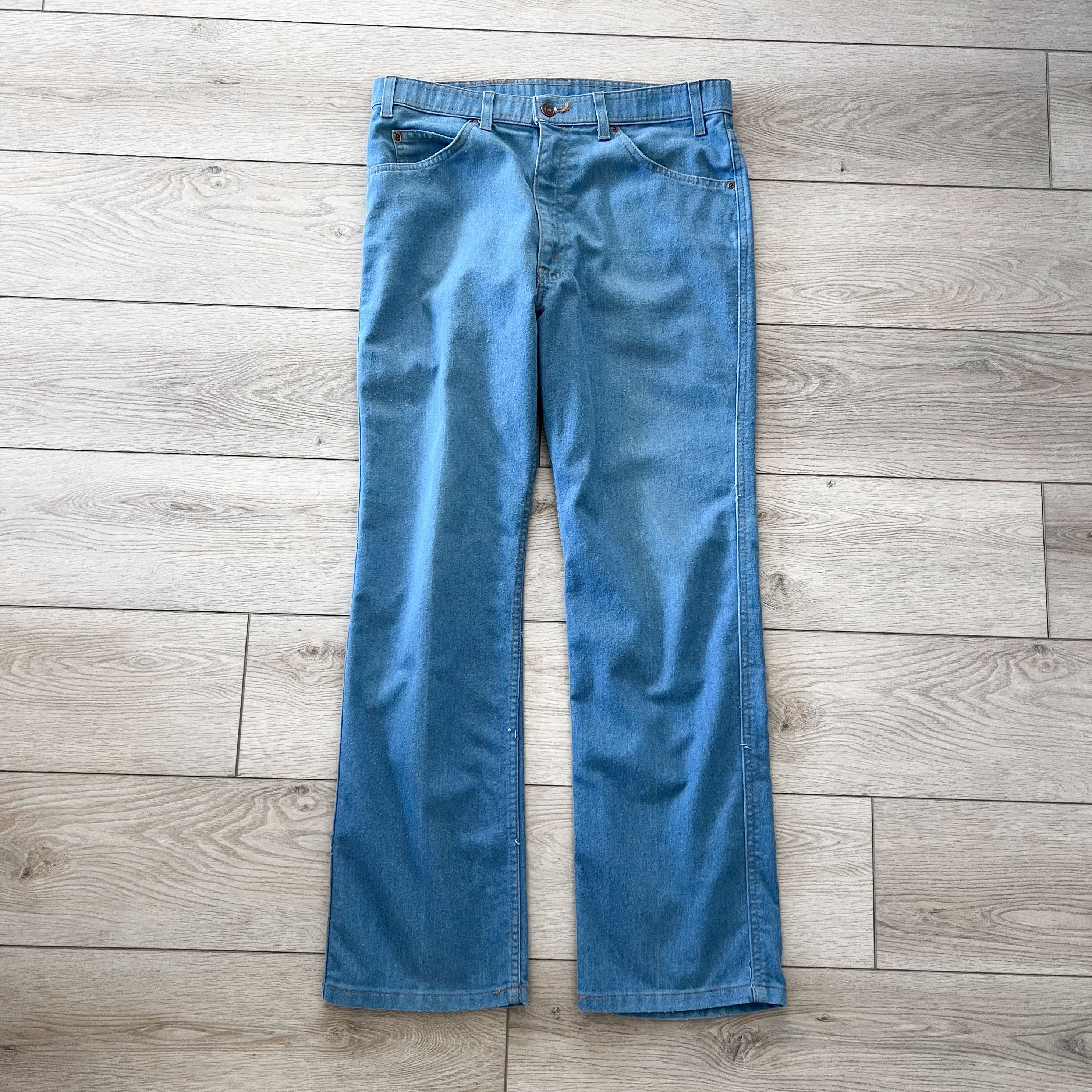 Levi's Vintage Clothing VTG Levi’s Brown Tab Boot Cut Denim Made In USA Size US 33 - 2 Thumbnail