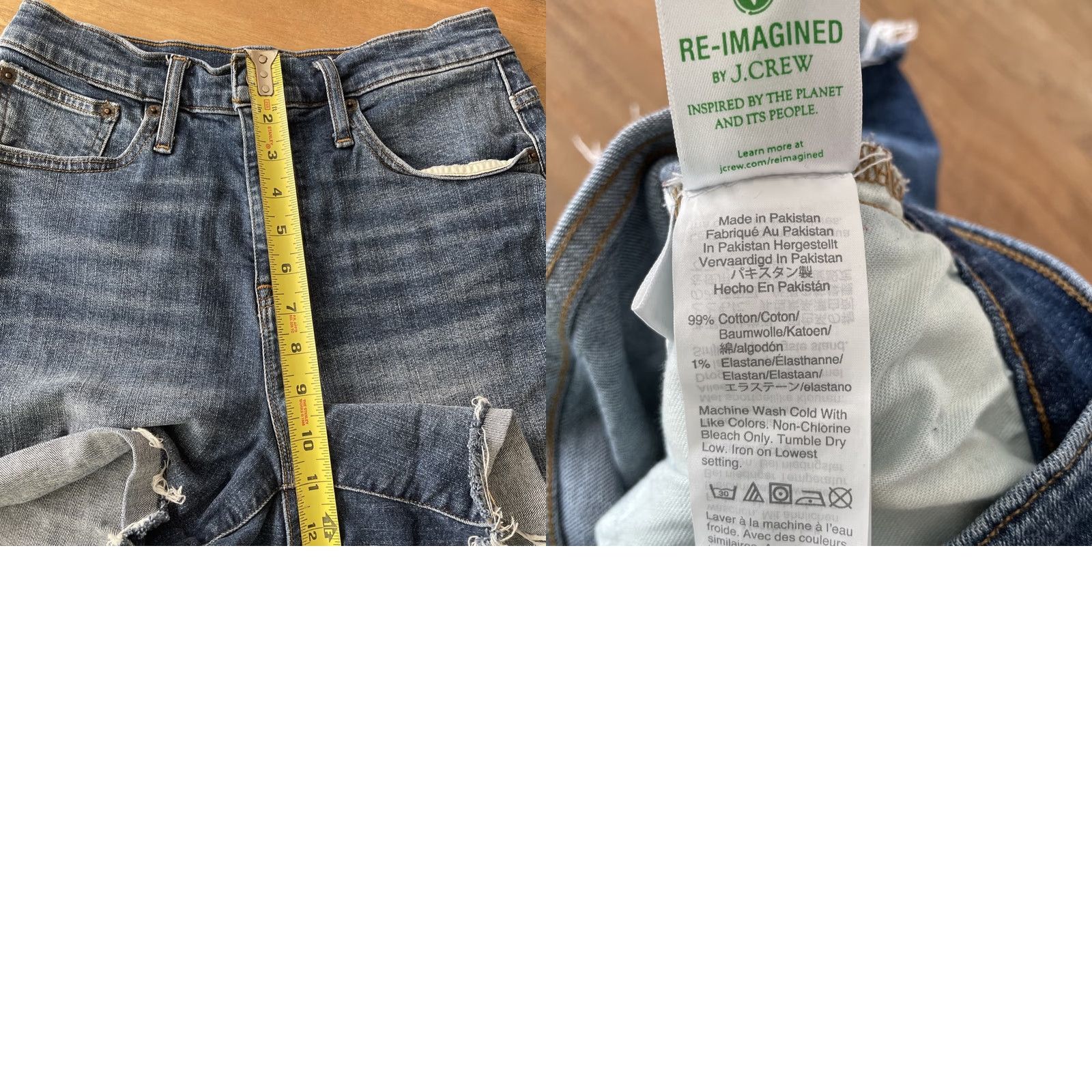 J.Crew J.CREW Cut-Off Denim Shorts Women's Size 26 Waist 28 High Rise Blue 5-Pocket Vintage No Regular Rise Casual Summer Size 26" / US 2 / IT 38 - 8 Thumbnail