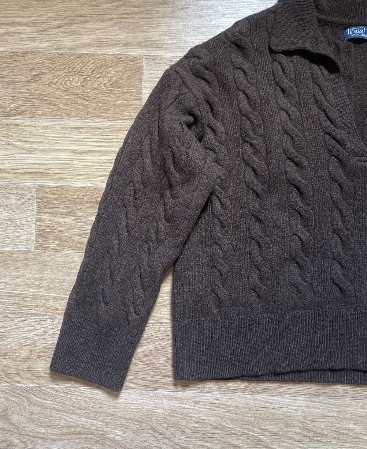 Polo Ralph Lauren Polo Ralph Lauren Women’s Cable-knit Wool-cashmere Sweater Size M / US 6-8 / IT 42-44 - 3 Thumbnail