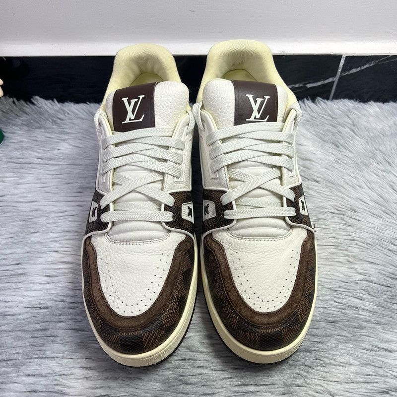 Louis Vuitton Louis Vuitton Leather Low-Top Trainer Sneakers -2508 Size US 9.5 / EU 42-43 - 2 Thumbnail