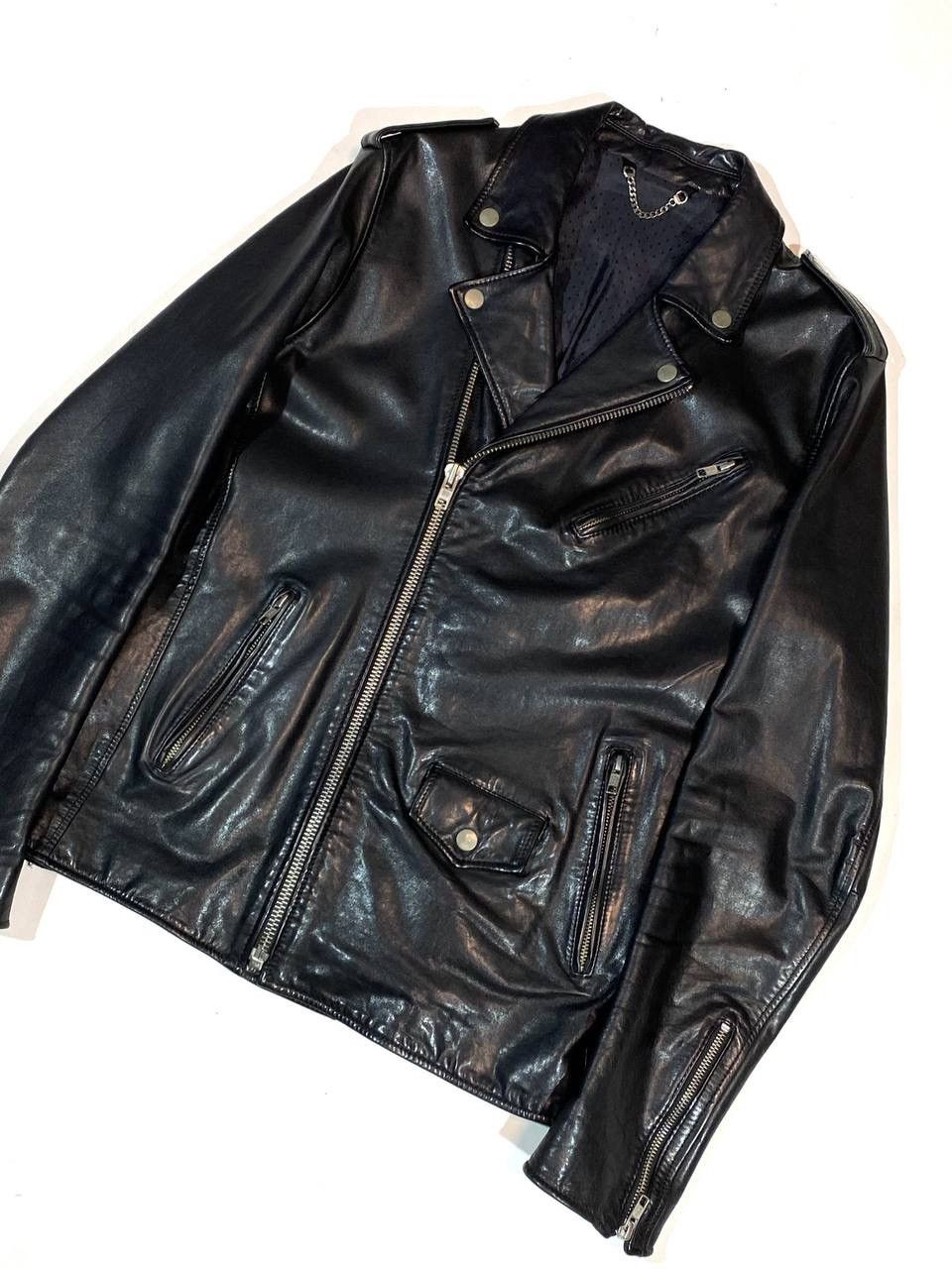 Sandro Sandro Paris Men Black Leather Jacket Biker Motorcycle Size US S / EU 44-46 / 1 - 4 Thumbnail